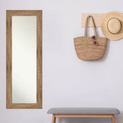 20" X 54" Non-Beveled Owl Brown Wood On The Door Mirror - Amanti Art -Home Decor Store GUEST 7b9aed34 3a84 47a7 8686 20474d55182e