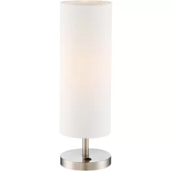 360 Lighting Heyburn Modern Accent Table Lamps 20" High Set Of 2 Brushed Nickel With USB And AC Power Outlet In Base White Cylinder Shade For Desk 16 360 Lighting Heyburn Modern Accent Table Lamps 20" High Set Of 2 Brushed Nickel With USB And AC Power Outlet In Base White Cylinder Shade For Desk -Home Decor Store GUEST 7dab853c 7b66 47df a821 8333e869dc97