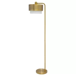 65.25" Ximena Drum Shade Floor Lamp Gold - River Of Goods -Home Decor Store GUEST 7ebbf3fd 20f3 47a8 b6da a42ce57b6ede