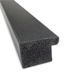 38" X 26" Non-Beveled Grace Brushed Metallic Black Narrow Wall Mirror - Amanti Art