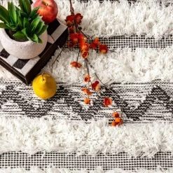 NuLOOM Nylah Shaggy Diamonded Stripes Area Rug -Home Decor Store GUEST 811f46bb 169a 4fcf 9505 b3277542775d