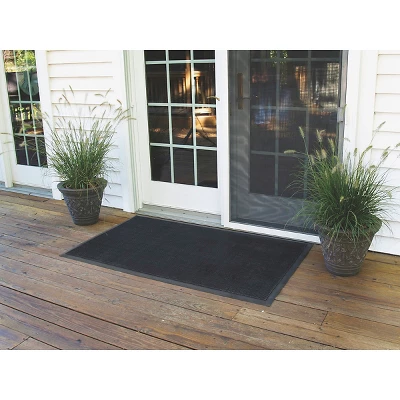 HomeTrax Rubber Brush Doormat - Black (24"x32") 3 HomeTrax Rubber Brush Doormat - Black (24"x32")