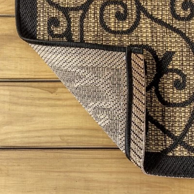 Madrid Vintage Filigree Textured Weave Indoor/Outdoor Area Rug - JONATHAN Y 8 Madrid Vintage Filigree Textured Weave Indoor/Outdoor Area Rug - JONATHAN Y - Image 6