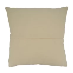 Saro Lifestyle Striped Design Poly-Filled Throw Pillow, Ivory, 22" X 22"