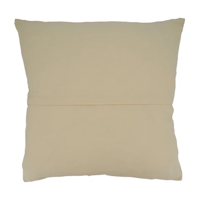 Saro Lifestyle Striped Design Poly-Filled Throw Pillow, Ivory, 22" X 22" 3 Saro Lifestyle Striped Design Poly-Filled Throw Pillow, Ivory, 22" X 22"