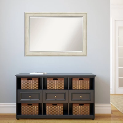 41" X 29" Regal Birch Framed Wall Mirror Cream - Amanti Art 5 41" X 29" Regal Birch Framed Wall Mirror Cream - Amanti Art - Image 3