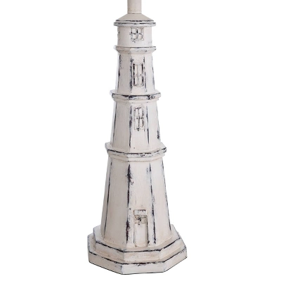 Berwyn Light House Table Lamp With Tapered Drum Shade White - StyleCraft 4 Berwyn Light House Table Lamp With Tapered Drum Shade White - StyleCraft - Image 2