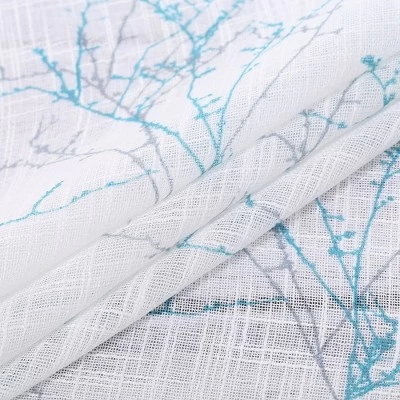 Trinity Tier Curtains For Kitchen Window Nature Design Tree Branch 4 Trinity Tier Curtains For Kitchen Window Nature Design Tree Branch - Image 2