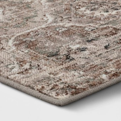 Bailey Companion Tile Print Accent Rug Tan - Threshold™ 4 Bailey Companion Tile Print Accent Rug Tan - Threshold™ - Image 2