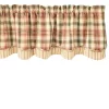 Park Designs Lemon Pepper Lined Layered Valance - 72''L - Yellow