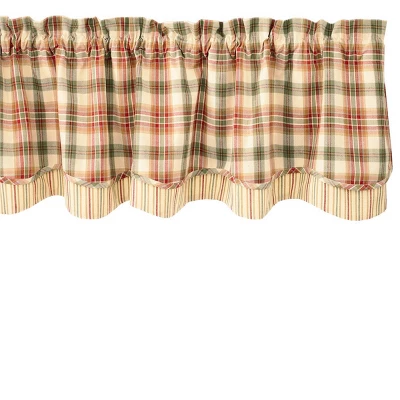 Park Designs Lemon Pepper Lined Layered Valance - 72''L - Yellow 3 Park Designs Lemon Pepper Lined Layered Valance - 72''L - Yellow