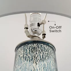 360 Lighting Marcus Modern Table Lamps 30" Tall Set Of 2 Mercury Glass Column White Drum Shade For Bedroom Living Room Bedside Nightstand Office Home -Home Decor Store GUEST 8d0540b3 9a97 4b7b 98ff f272698a7d49