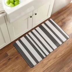 World Rug Gallery Contemporary Striped Anti-Fatigue Standing Mat -Home Decor Store GUEST 8d5ea843 dba9 4a82 912b b777c8e140dc