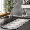 NuLOOM Morgan Contemporary Diamond Soft Shag Fringe Area Rug