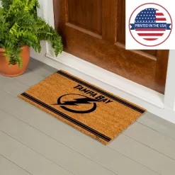 Evergreen Tampa Bay Lightning Logo Turf Mat, Brown- 28 X 16 Inches Indoor Outdoor Doormat -Home Decor Store GUEST 8e9c1dcc d66f 4379 a726 fee9c6066bf1