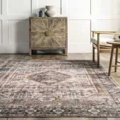 NuLOOM Devin Machine Washable Vintage Medallion Area Rug 17 NuLOOM Devin Machine Washable Vintage Medallion Area Rug -Home Decor Store GUEST 8f2e5dd2 b933 4b77 bdf2 bf0dbb5a2f0a