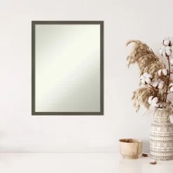 20" X 26" Non-Beveled Svelte Clay Gray Wood Wall Mirror - Amanti Art 12 20" X 26" Non-Beveled Svelte Clay Gray Wood Wall Mirror - Amanti Art -Home Decor Store GUEST 909c8fbb 67b2 4742 ba73 442e7ce90aff