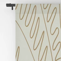 Evamatise Golden Tropical Palm Leaves 50" X 84" Single Panel Room Darkening Window Curtain - Society6 -Home Decor Store GUEST 9220ec32 7de1 4d23 a75d 7571b311e236