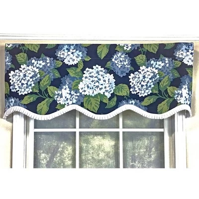 Hydrangea Ruffled Provance Valance 3in Rod Pocket 50in X 17in By RLF Home 6 Hydrangea Ruffled Provance Valance 3in Rod Pocket 50in X 17in By RLF Home - Image 4