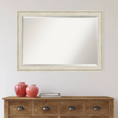 41" X 29" Regal Birch Framed Wall Mirror Cream - Amanti Art 7 41" X 29" Regal Birch Framed Wall Mirror Cream - Amanti Art - Image 5