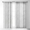Ninola Design Wool Braids Drawing Single Panel Sheer Window Curtain - Deny Designs