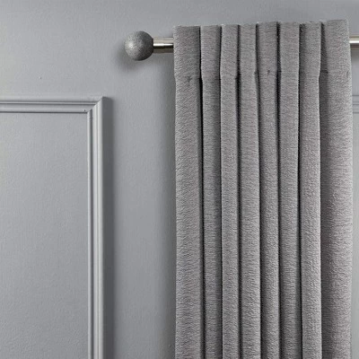 Linen Avenue Grey Stone Single And Double Window Curtain Rod Set 5 Linen Avenue Grey Stone Single And Double Window Curtain Rod Set - Image 3