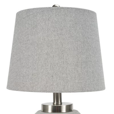 21" Grey/White Patterned Concrete Table Lamp - Nourison 7 21" Grey/White Patterned Concrete Table Lamp - Nourison - Image 5