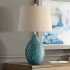 360 Lighting Kate Table Lamp 24 3/4" High Ceramic Green Oatmeal Drum Shade For Bedroom Living Room Bedside Nightstand Office Kids Family House Home -Home Decor Store GUEST 9a530067 3293 4cfd a237 ba81a15c702a