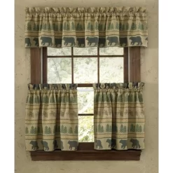 Park Designs Bear Tracks Lined Valance 60" X 14"
