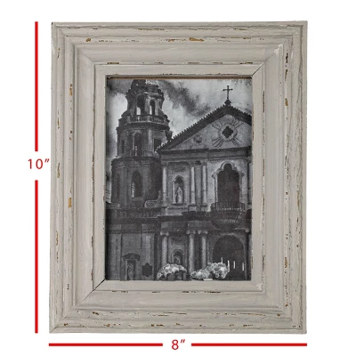 Distressed 5X7 Photo Frame Gray Wood, MDF & Glass - Foreside Home & Garden 8 Distressed 5X7 Photo Frame Gray Wood, MDF & Glass - Foreside Home & Garden - Image 6