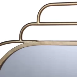 Gemma Mid-Century Modern Metal Wall Mirror Gold - StyleCraft -Home Decor Store GUEST a0983880 aed6 40d8 8f4f 7e81e3508741