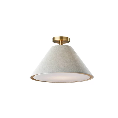 Hadley Flush Mount Antique Brass - Adesso 3 Hadley Flush Mount Antique Brass - Adesso