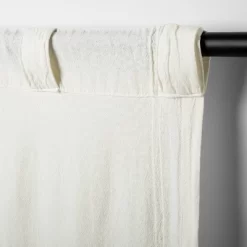 Tonal Texture Curtain Panel Sour Cream - Hearth & Hand™ With Magnolia -Home Decor Store GUEST a3759400 9398 4b46 97a0 2fba23657e88