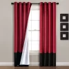 Home Boutique Prima Grommet Window Curtain Panels Merlot/Black 54X84 Set -Home Decor Store GUEST a3f26159 62d5 44f1 932b c30be4d21cfc