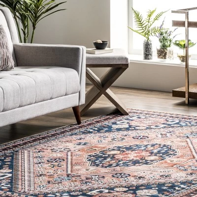 NuLOOM Nevaeh Machine Washable Bohemian Medallion Area Rug 10 NuLOOM Nevaeh Machine Washable Bohemian Medallion Area Rug - Image 8