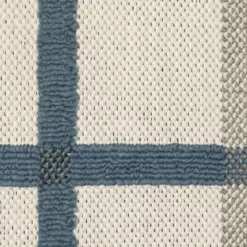 Trinity Textured Plaid Patio Area Rug Beige/Blue - Captiv8e Designs -Home Decor Store GUEST a6eae157 7340 4b40 9870 489721cd2d35