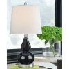 Makana Glass Table Lamp Navy - Signature Design By Ashley -Home Decor Store GUEST a79b6c5b 001d 4d1d b873 dfe81990575a