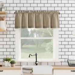 Martine Microfiber Semi Sheer Rod Pocket Kitchen Curtain Valance And Tiers Set - No. 918 14 Martine Microfiber Semi Sheer Rod Pocket Kitchen Curtain Valance And Tiers Set - No. 918 -Home Decor Store GUEST a7a8d03e 81cb 4233 81bc c9552de1d7b9