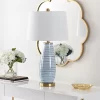 Eliana Glass Table Lamp - Blue - Safavieh