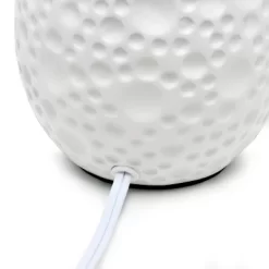 14.17" Traditional Ceramic Texture Thumbprint Tear Drop Table Desk Lamp With Tapered White Shade White - Creekwood Home 12 14.17" Traditional Ceramic Texture Thumbprint Tear Drop Table Desk Lamp With Tapered White Shade White - Creekwood Home -Home Decor Store GUEST aaaf8a8b 5388 4015 ad64 43adbe8e3876