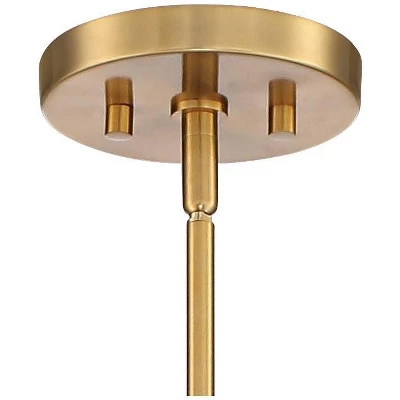 Stiffel Soft Gold Chandelier Lighting 29 1/4" Wide Modern Textured Clear Glass 6-Light Fixture For Dining Room House Kitchen Home 5 Stiffel Soft Gold Chandelier Lighting 29 1/4" Wide Modern Textured Clear Glass 6-Light Fixture For Dining Room House Kitchen Home - Image 3