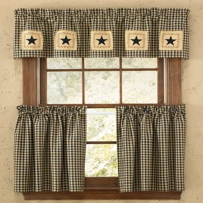 Park Designs Star Patch Lined Valance 3 Park Designs Star Patch Lined Valance