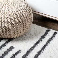 Petra Stripe Geometric Shag Area Rug - JONATHAN Y 21 Petra Stripe Geometric Shag Area Rug - JONATHAN Y -Home Decor Store GUEST ae14c28e bc9d 4d7f 811c f639a40a5fea