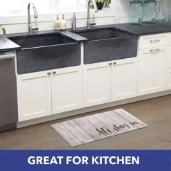 J&V TEXTILES Anti Fatigue Kitchen Mat Cushioned Anti Fatigue, Non Slip Waterproof Mat Standing Desk, 20x36x1/2 Inches (Let's Stay In) -Home Decor Store GUEST af5fe9a1 b388 451b 8a6e ef1335749140