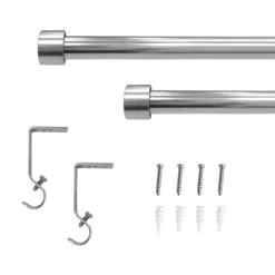 Decorative Drapery Curtain Rod With End Cap Finials - Lumi Home Furnishings -Home Decor Store GUEST b1e65cc8 62be 463f b3c6 b431e2bf33b3