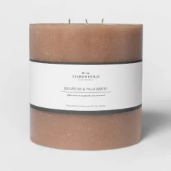 Pillar Ashwood And Palo Santo Candle Tan - Threshold™ -Home Decor Store GUEST b374870b abe9 419f bde3 5d591c854d2a