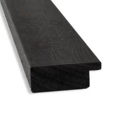 40" X 28" Non-Beveled Rustic Plank Espresso Narrow Wall Mirror - Amanti Art