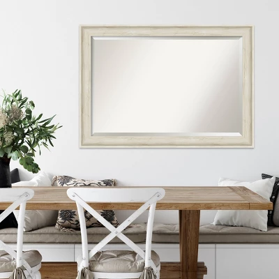 41" X 29" Regal Birch Framed Wall Mirror Cream - Amanti Art 6 41" X 29" Regal Birch Framed Wall Mirror Cream - Amanti Art - Image 4