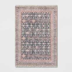 Alexandra Floral Printed Border Persian Rug Blush - Opalhouse™ -Home Decor Store GUEST b64cccec 5c26 44cb bb19 1be2036f9757