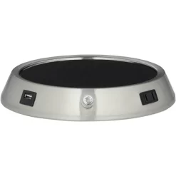 360 Lighting Reiner Modern Accent Table Lamp 23" High Blue Green Glass Nickel With USB And AC Power Outlet In Base Off White Drum Shade For Home Desk 8 360 Lighting Reiner Modern Accent Table Lamp 23" High Blue Green Glass Nickel With USB And AC Power Outlet In Base Off White Drum Shade For Home Desk -Home Decor Store GUEST b79c6513 e687 489a ac57 65de5ec4e1da